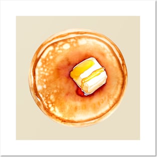 Pancake Watercolour Posters and Art